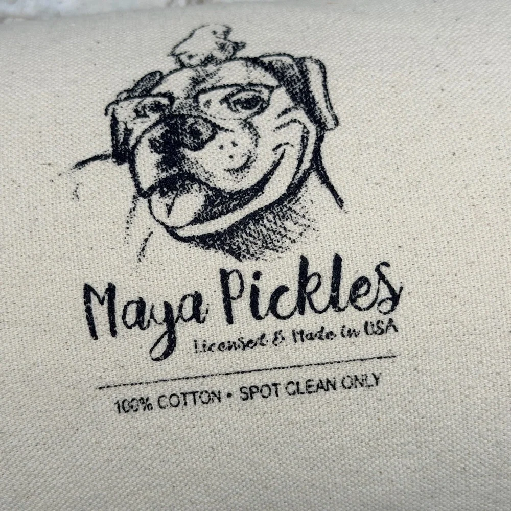 Maya Pickles Rabbit 🐰‎ Print Cotton Pillow